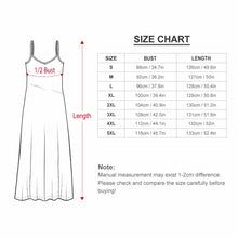 Lade das Bild in den Galerie-Viewer, Multi-Image-Design Allover-Druck Damen / Frauen Maxikleid Kleid lang mit verstellbarem Träger BDQ selbst gestalten und bedrucken
