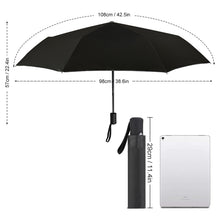 Lade das Bild in den Galerie-Viewer, 3-Falt Automatikschirm Taschenschirm Regenschirm ZYS06-8K Innendruck / Außenvinyl mit All-Over-Druck selbst gestalten und bedrucken
