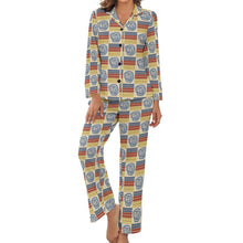 Lade das Bild in den Galerie-Viewer, Multi-Image-Druck Damen / Frauen DTZ Pyjama im Hemdblusenlook (1 tlg., 1 Stück) Schlafanzug Nachthemd durchgeknöpft mit Fotos Muster Text Logo selbst gestalten und bedrucken
