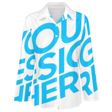 Lade das Bild in den Galerie-Viewer, Damen Einzelbilddruck Langarmhemd Shirt AY008 mit Fotos Muster Text Logo selbst gestalten und bedrucken
