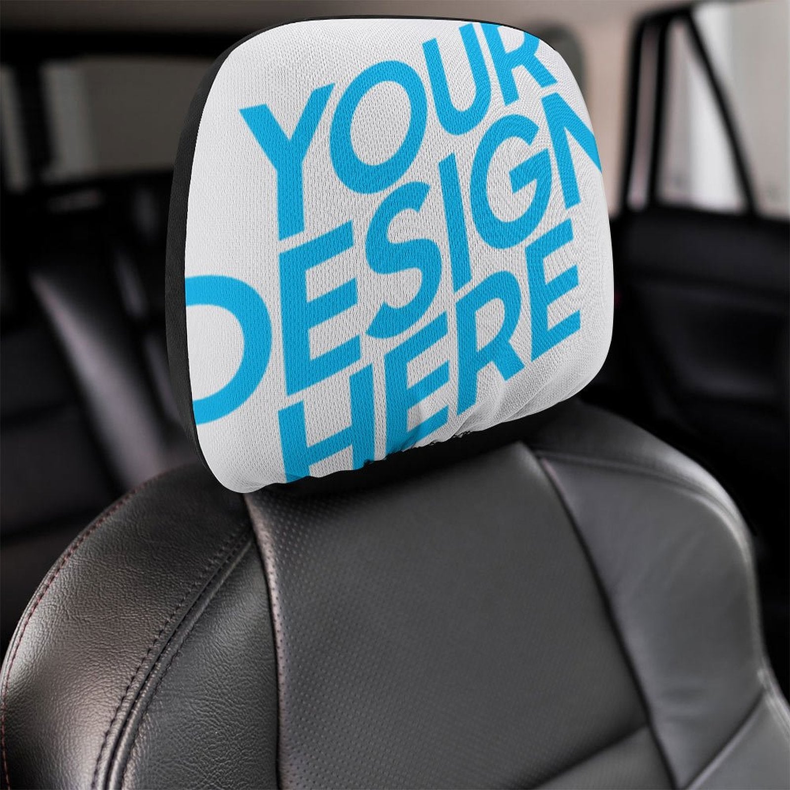 Auto Zubehör Kopfstützenbezug Kopfkissen Auto Kissen mit Foto Text selbst  gestalten und bedrucken