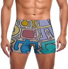 Lade das Bild in den Galerie-Viewer, Multi-Image-Druck Männer / Herren Badeshort Badehose Boxerbadehose mit Fotos Muster Text Logo selbst gestalten und bedrucken
