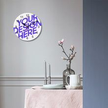Lade das Bild in den Galerie-Viewer, Einfachheit PVC Wanduhr online selbst gestalten und bedrucken
