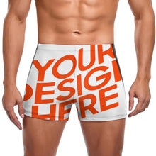 Lade das Bild in den Galerie-Viewer, Multi-Image-Druck Männer / Herren Badeshort Badehose Boxerbadehose mit Fotos Muster Text Logo selbst gestalten und bedrucken
