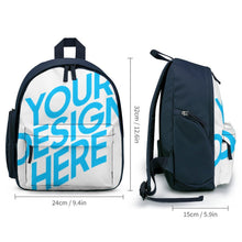 Lade das Bild in den Galerie-Viewer, Einfache Schultasche Schulrucksack für Kinder XB0604091 mit Fotos Muster Text Logo selbst gestalten und bedrucken
