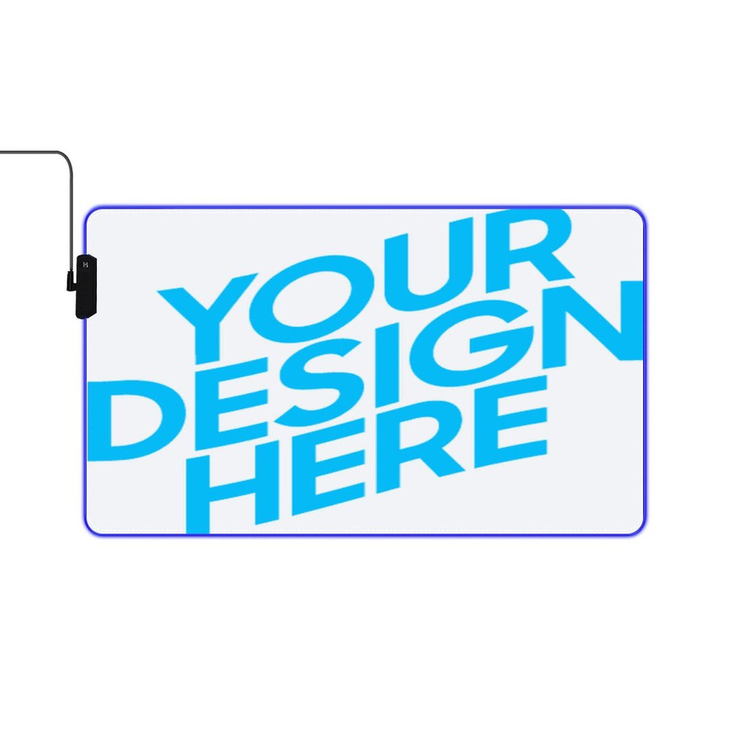 Leuchtende Schreibtischunterlage Tischmatte Mauspad mit Fotos Muster Text Logo selbst gestalten und bedrucken