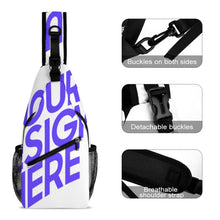 Lade das Bild in den Galerie-Viewer, Schultertasche Unisex Sling Tasche Bodybag Crossbody Brusttasche mit Ihrem Design Motiv Text und Foto selbst gestalten und bedrucken
