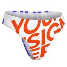 Lade das Bild in den Galerie-Viewer, Multi-Image-Druck Damen / Frauen T-back Bikini Badehose mit normalem Schnitt NZ207 mit Fotos Muster Text Logo selbst gestalten und bedrucken

