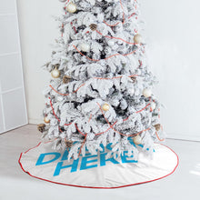 Lade das Bild in den Galerie-Viewer, Weihnachtsbaumdecke Weihnachtsbaumrock rot selbst gestalten und bedrucken
