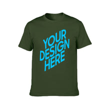 Lade das Bild in den Galerie-Viewer, Doppelseitiger Druck Kurzarm TSHIRT T-Shirt 100% Baumwolle - Herren / Männer - selbst gestalten und bedrucken
