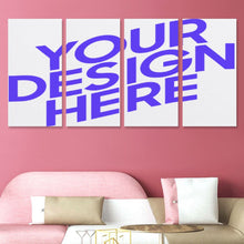 Lade das Bild in den Galerie-Viewer, Ganzes Bild Vertikale Version 1:2 hängende Poster 4 Panel / Wandbilder 4-teilig / Leinwand Malerei mit Foto selbst gestalten und bedrucken
