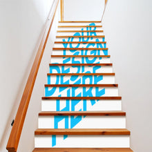 Lade das Bild in den Galerie-Viewer, Treppen Aufkleber Selbstklebend Stufenaufkleber selbst gestalten und bedrucken
