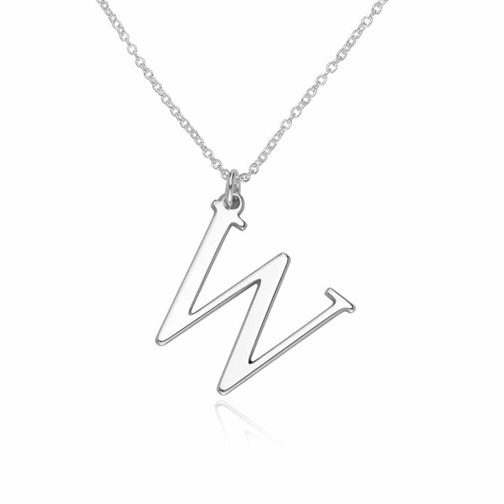 Initial-Halskette Buchstabe X0054 in Sterling Silber mit 18K Gold Roségold Vergoldung Länge verstellbar selbst gestalten
