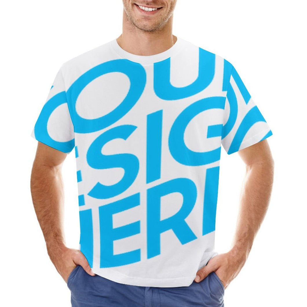 100% Baumwolle Kurzarm T-Shirt Volldruck-T-Shirts für Herren Männer mit Foto Muster Text selbst gestalten und bedrucken