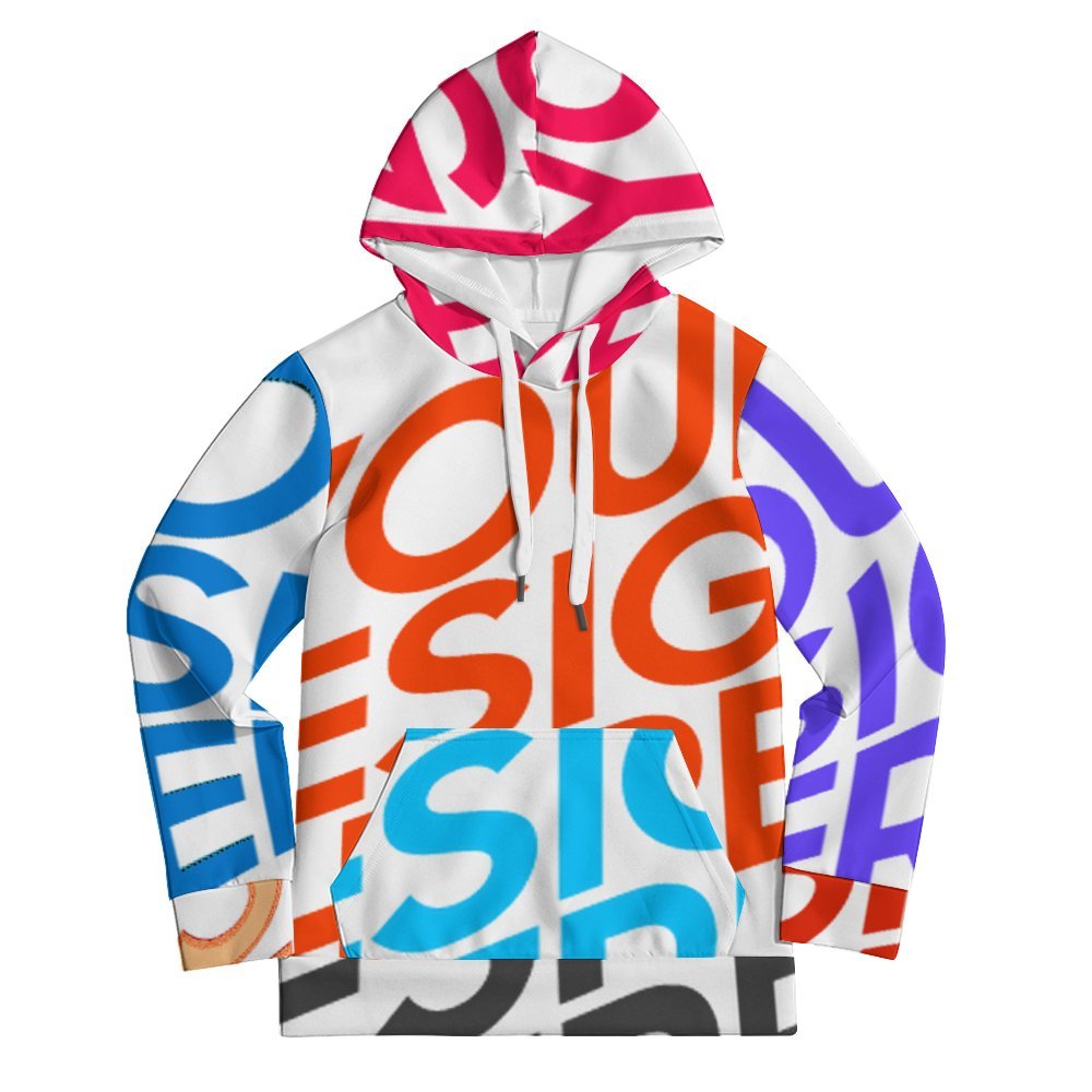 Multi-Image-Design Jungen Sweatshirt Kapuzenpullover mit Kordelzug und Print Hoodie A38H mit Foto Design Motiv Text selbst gestalten und bedrucken
