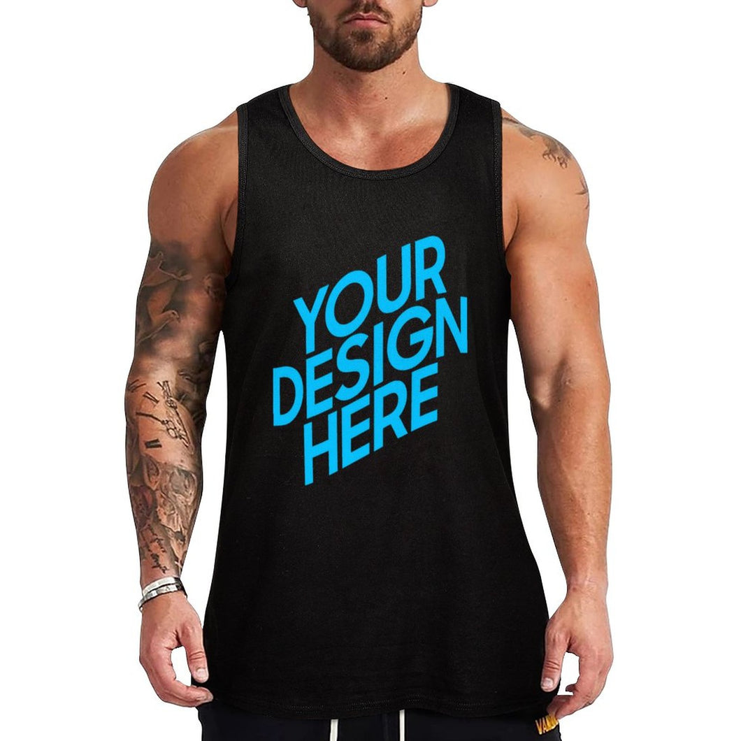 Einseitiger Frontdruck Herren Tank-Top Muscle Shirt mit Fotos Muster Text Logo selbst gestalten und bedrucken