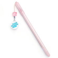 Lade das Bild in den Galerie-Viewer, Kristallglas Unterschriftenstift Gel Stift mit Anhänger selbst gestalten und bedrucken

