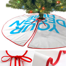 Lade das Bild in den Galerie-Viewer, Weihnachtsbaumdecke Weihnachtsbaumrock rot selbst gestalten und bedrucken
