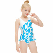 Lade das Bild in den Galerie-Viewer, Einteiliger Badeanzug für Mädchen mit Foto selbst gestalten und bedrucken
