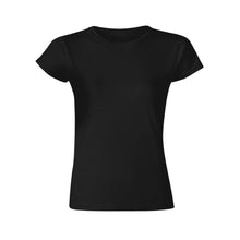 Lade das Bild in den Galerie-Viewer, Yama Kurzarm-T-Shirts TSHIRT für Frauen einseitiger Druck auf der Rückseite selbst gestalten und bedrucken

