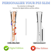 Lade das Bild in den Galerie-Viewer, PS5 Slim Skins Aufkleber für Digital Edition mit Foto Design Motiv Text selbst gestalten und bedrucken
