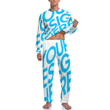 Lade das Bild in den Galerie-Viewer, Einzelbilddruck Herren Schlafanzug Pyjamas 2-tgl. Set mit Foto selbst gestalten und bedrucken
