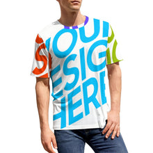 Lade das Bild in den Galerie-Viewer, Multi-Image-Druck Voll Druck Männer / Herren Premium Polyester T-Shirt NT mit Fotos Muster Text Logo selbst gestalten und bedrucken
