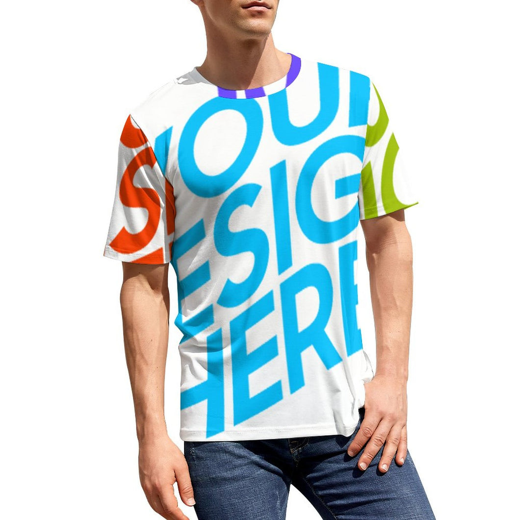 Multi-Image-Druck Voll Druck Männer / Herren Premium Polyester T-Shirt NT mit Fotos Muster Text Logo selbst gestalten und bedrucken
