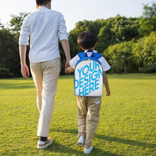 Lade das Bild in den Galerie-Viewer, 13 Zoll Schulrucksack Schultasche Rucksack Schule Mädchen Jungen Teenager mit Fotos Muster Text Logo selbst gestalten und bedrucken
