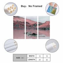 Lade das Bild in den Galerie-Viewer, 3 Panel hängende Poster vertikal 1:2 / Leinwandbild 3-teilig / Leinwand Malerei Wandbilder mit Foto selbst gestalten und bedrucken
