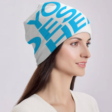 Lade das Bild in den Galerie-Viewer, Beanie Mütze Hut Kopfbedeckungen für Damen Frauen Herren Männer Unisex mit Foto Text selbst gestalten und bedrucken
