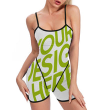 Lade das Bild in den Galerie-Viewer, Multi-Image-Design Damen / Frauen Yoga Jumpsuit Bodysuit Sport Overall XG003 mit Foto Design Motiv Text selbst gestalten und bedrucken
