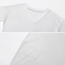 Lade das Bild in den Galerie-Viewer, Bis 5XL Einzelbilddruck Damen Lockeres TSHIRT T-Shirt Kleid mit Taschen LQ mit Fotos Muster Text Logo selbst gestalten und bedrucken
