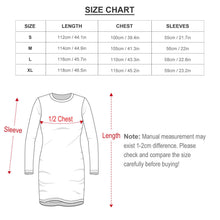 Lade das Bild in den Galerie-Viewer, Elegantes Damen Nachthemd Sleepshirt Nachtwäsche mit Rundhalsausschnitt Langen Armen AEQ für Damen Frauen mit Foto Muster Text selbst gestalten und bedrucken
