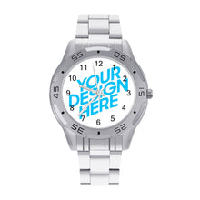 Lade das Bild in den Galerie-Viewer, Business Stahlband Uhr Armbanduhr selbst gestalten und bedrucken
