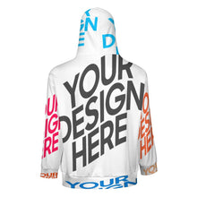 Lade das Bild in den Galerie-Viewer, Herren / Männer Multi-Image-Design Langarm Kapuzenpullover Jacke Kapuzensweatshirt WY14 mit Ihrem Design Motiv Foto Text selbst gestalten und bedrucken
