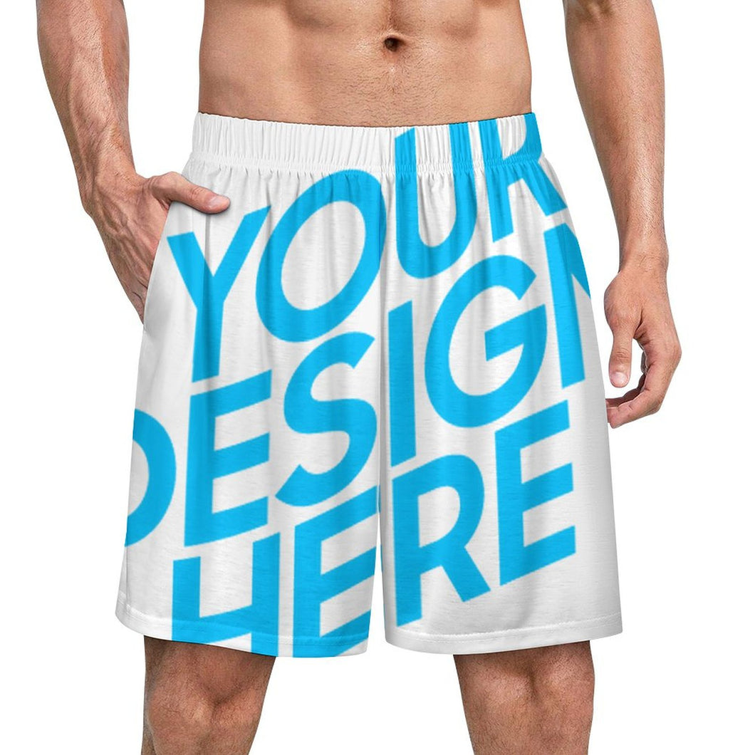 Herren Schlafhose Kurz Pyjamahose Short Pants LM012 mit Foto Design Motiv Text selbst gestalten und bedrucken
