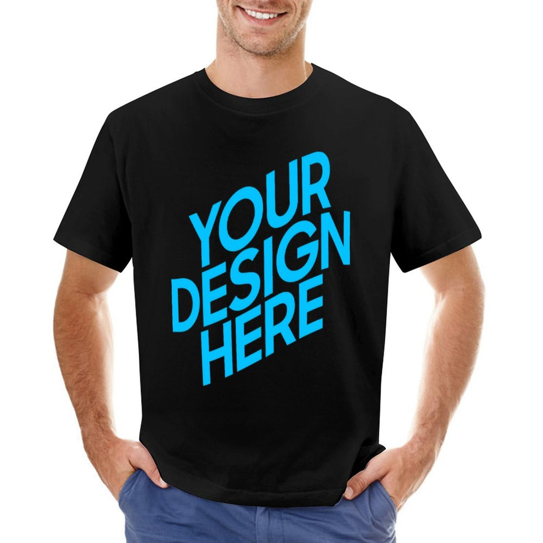 Yama Gildan Premium-Baumwolle T-Shirt für Herren Männer mit Foto Text selbst gestalten und bedrucken (bedruckt auf der Vorderseite)