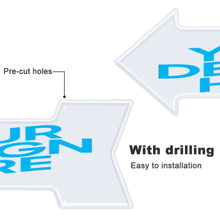 Lade das Bild in den Galerie-Viewer, Pfeilzeichen Schilder Pfeilschild / Pfeilwegweiser individuell selbst gestalten und bedrucken
