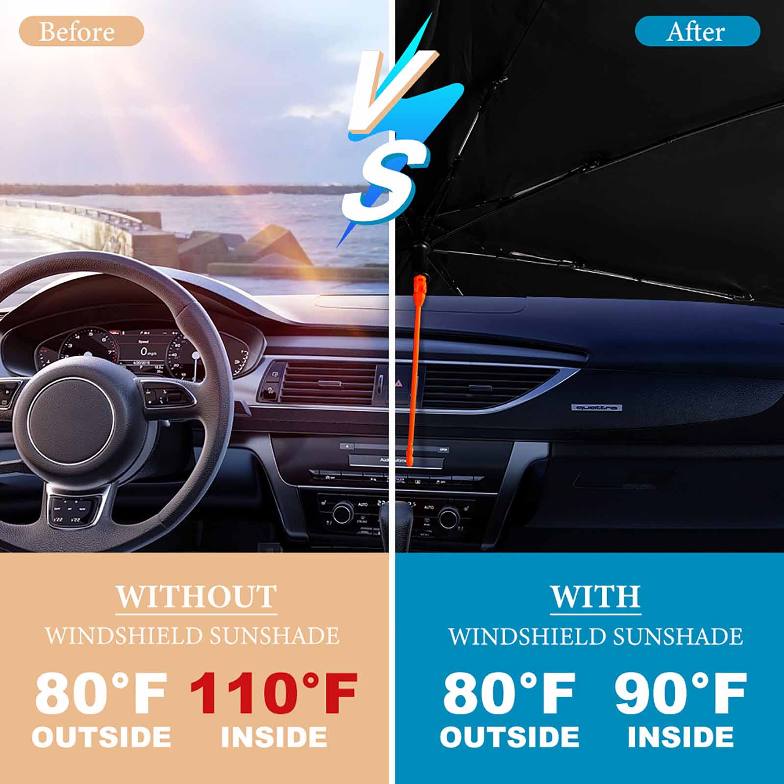 Frontscheibenabdeckung UV-Schutz Auto Sonnenschirm Auto
