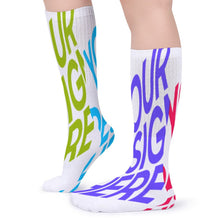 Lade das Bild in den Galerie-Viewer, Multi-Image-Design atmungsaktive Socken lang Damen / Herren mit Ihrem Design Motiv und Foto selbst gestalten und bedrucken
