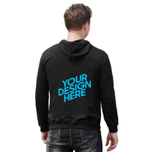 Lade das Bild in den Galerie-Viewer, Hoodie Kapuzenpullover mit Taschen Rückendruck Herren selbst gestalten und bedrucken
