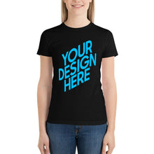 Lade das Bild in den Galerie-Viewer, Frontdruck Gildan Kurzarm TSHIRT T-Shirt 100% Baumwolle - Damen / Frauen - selbst gestalten und bedrucken mit Fotos Bildern oder Text

