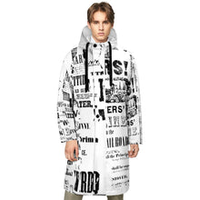 Lade das Bild in den Galerie-Viewer, Trenchcoats Langmantel mit Kapuze für Männer Herren mit Foto Text selbst gestalten und bedrucken
