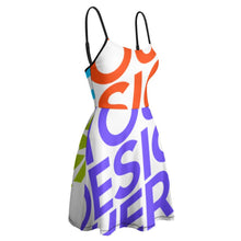 Lade das Bild in den Galerie-Viewer, Multi-Image-Druck Damen / Frauen Slingkleid Sommer Strandkleid NZ002 mit Fotos Muster Text Logo selbst gestalten und bedrucken
