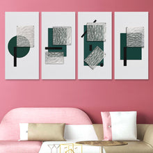 Lade das Bild in den Galerie-Viewer, Multi-Image-Design Druck Vertikale Version 1:2 hängende Poster 4 Panel / Wandbilder 4-teilig / Leinwand Malerei mit Foto selbst gestalten und bedrucken
