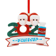 Lade das Bild in den Galerie-Viewer, Weihnachtsmann deko klein Weihnachtsdeko mit Flagge als Anhänger für Weihnachten mit Foto &amp; Text selbst gestalten und bedrucken
