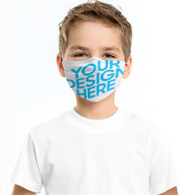 Lade das Bild in den Galerie-Viewer, 3 Stück / Packung Kinder Mund-Nasen-Maske Gesichtsmaske mit Filter mit 3 verschiednen Fotos selbst gestalten und bedrucken
