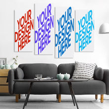 Lade das Bild in den Galerie-Viewer, 4 Panel hängende Poster Multi-Image-Design ( Vertikale Kombination ) / Leinwandbild 4-teilig / Wandbilder mit Foto selbst gestalten und bedrucken
