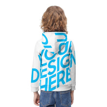 Lade das Bild in den Galerie-Viewer, Hoodie Kapuzenpullover Kapuzensweatshirt für Kinder Jungen Mädchen mit Fotos Muster Text Logo selbst gestalten und bedrucken
